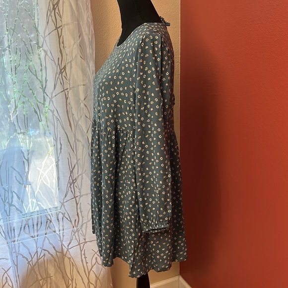 NEW American Eagle Drop Wasit Boho Cut Out Back Bady Doll Dress - Picture 7 of 8